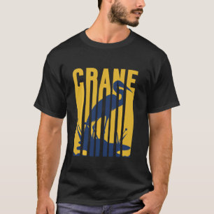 Common Crane Origami Birdie Animal Nature Bird Cu T-Shirt