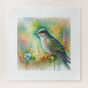 Common cuckoo 210924AREF131 - Watercolor Jigsaw Puzzle
