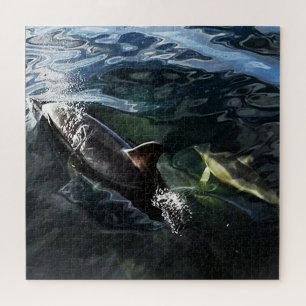 Common Dolphin Mum and Baby Jigsaw Puzzle