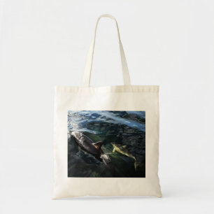 Common Dolphin Mum and Baby Tote Bag