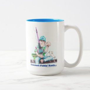 Common Fishin Knots - casting difficulties  Two-Tone Coffee Mug