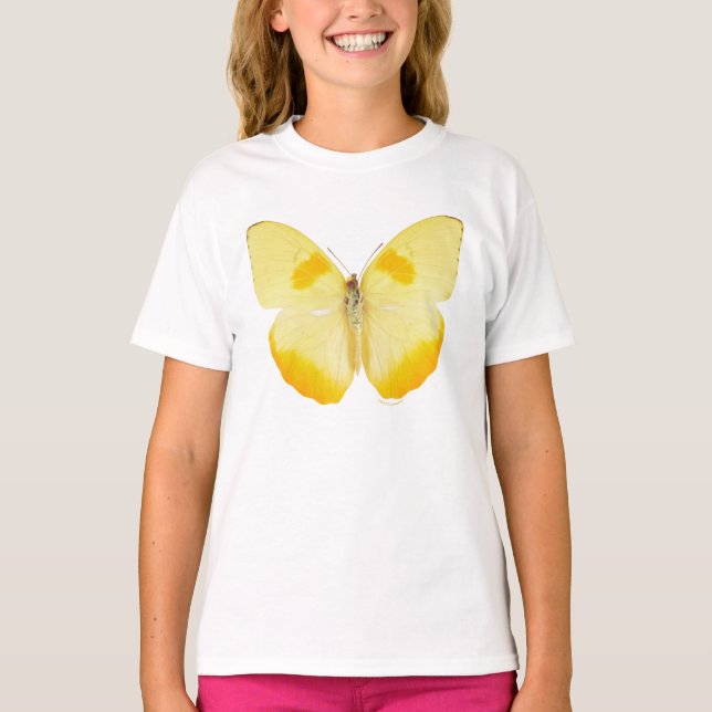 Common Grass Yellow Butterfly T-Shirt (Front)