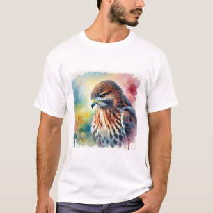Common Hawk 230824AREF120 - Watercolor T-Shirt