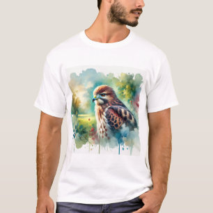 Common Hawk in Light and Color 210824AREF150 - Wat T-Shirt