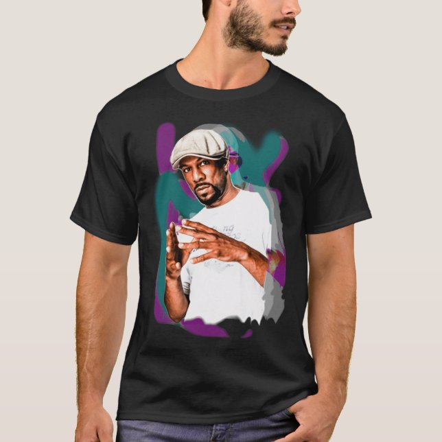 common hip hop print funny T-Shirt (Front)