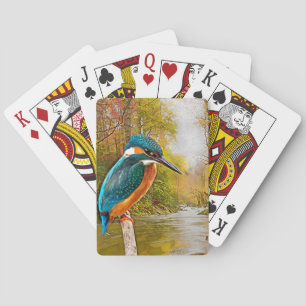 Common Kingfisher Playing Cards