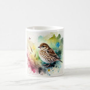 Common Linnet 210724AREF102 - Watercolor Coffee Mug