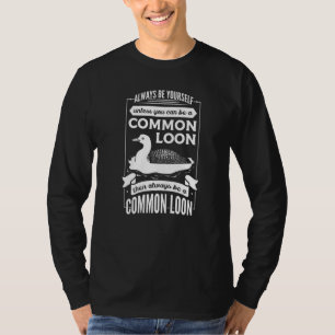 Common Loon Bird Ducks  Cute T-Shirt