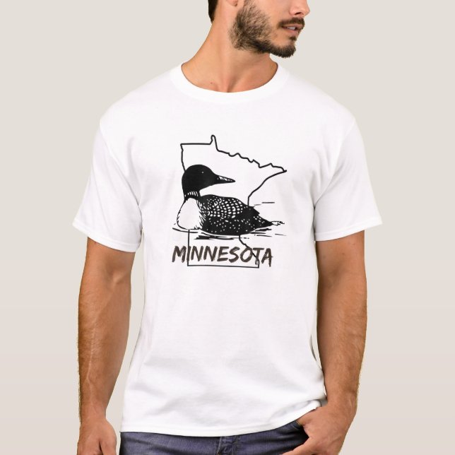 Common Loon Minnesota State Bird T-Shirt (Front)