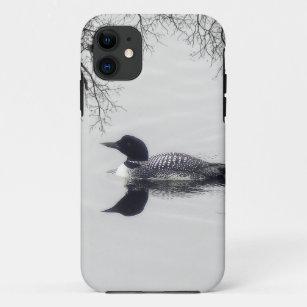 Common Loon Swims in a Northern Lake in Winter Case-Mate iPhone Case