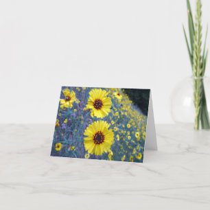 Common Madia Flowers at Sequoia National Park Card