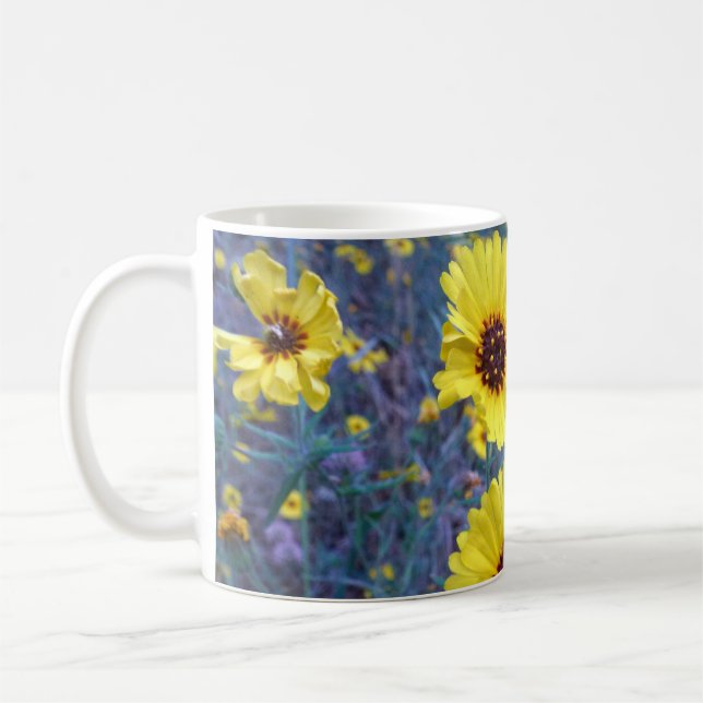 Common Madia Flowers at Sequoia National Park Coffee Mug (Left)