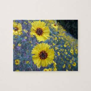 Common Madia Flowers at Sequoia National Park Jigsaw Puzzle