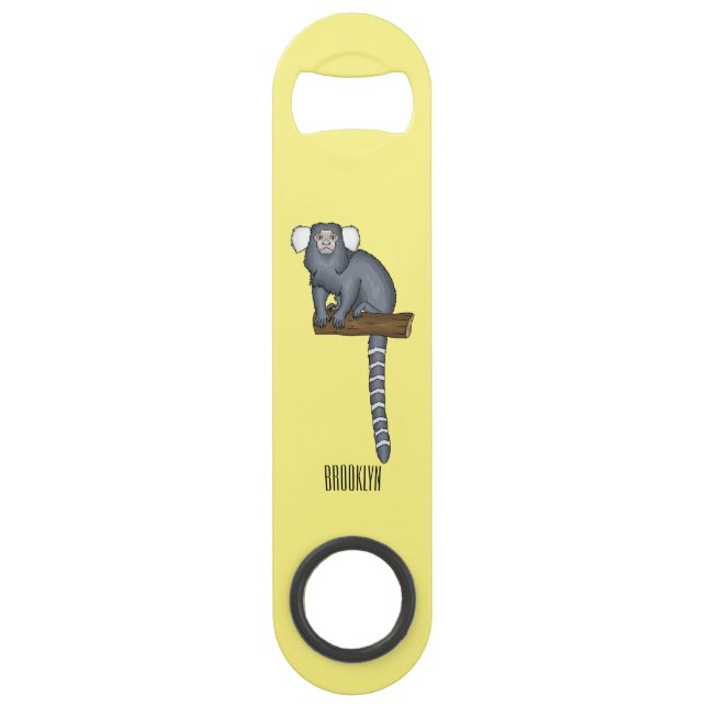 Common marmoset cartoon illustration (Front)