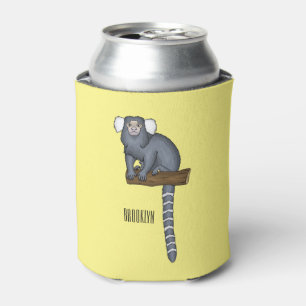 Common marmoset cartoon illustration can cooler