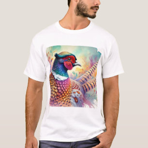 Common Pheasant 170724AREF133 - Watercolor T-Shirt