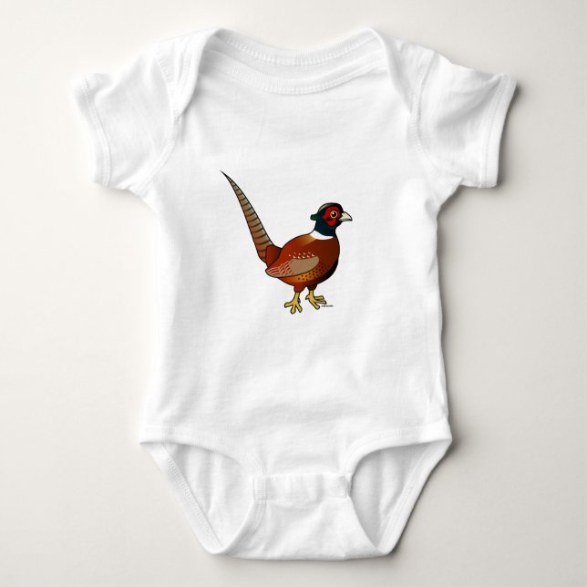 Common Pheasant Baby Bodysuit (Front)