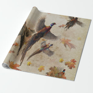 Common pheasant wrapping paper