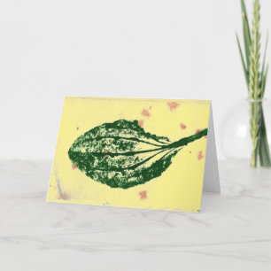 "Common Plantian #4 Yellow" Country Greeting Card
