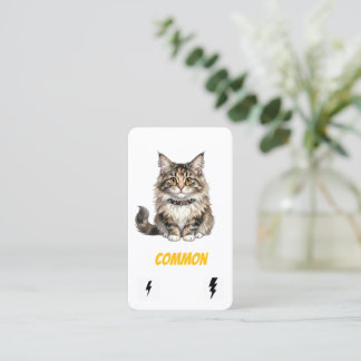 Common Punk Cat-Collector Card-Maine Coon Rebel  Business Card