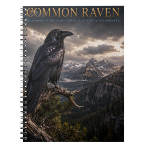 Common Raven Mountain Wilderness ANIMALS Notebook