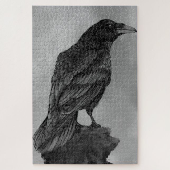 Common Raven Puzzle - Painting  (Vertical)