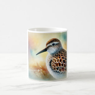 Common Sandpiper 241024AREF149 - Watercolor Coffee Mug