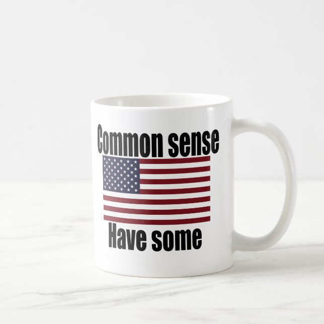 Common Sense American Flag Coffee Mug (Right)