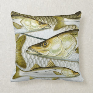 Common Snook Throw Pillow
