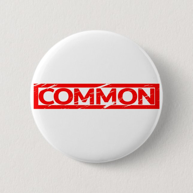 Common Stamp 6 Cm Round Badge (Front)
