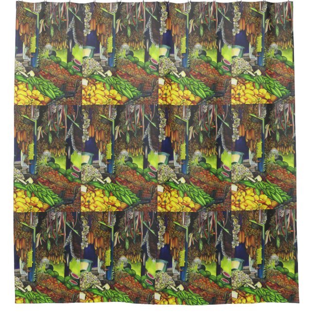 Common Threads of Human Interactions, Budapest Shower Curtain (Front)