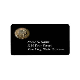 Common Toad Coordinating Address Label