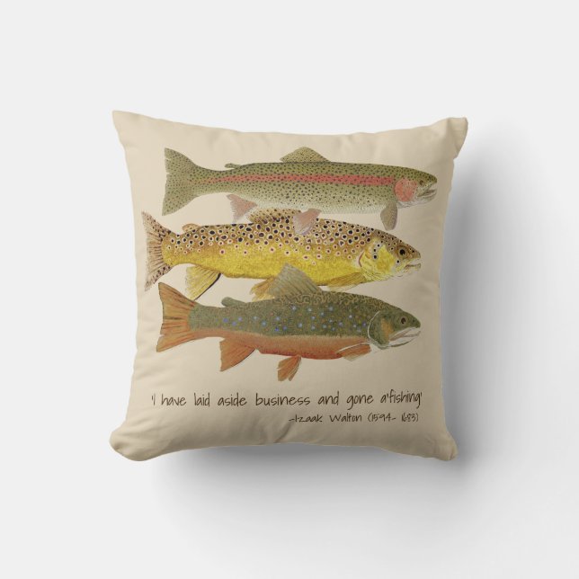 Common Trout Pillow (Front)