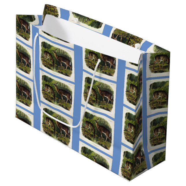 Common (White-tailed) Deer - Audubon's Quadrupeds Large Gift Bag (Front Angled)