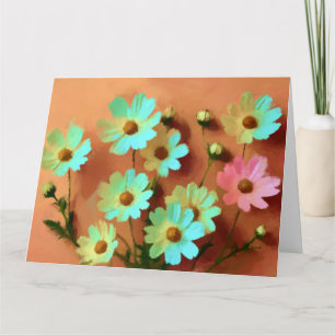 Common Zinnia Flowers Card