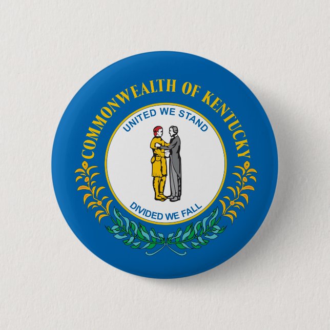 Commonwealth of Kentucky 6 Cm Round Badge (Front)