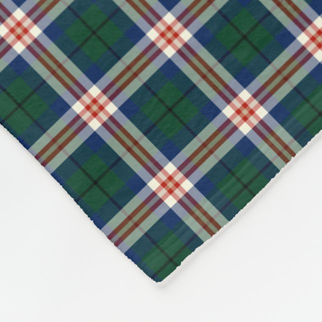 Commonwealth of Kentucky Tartan Fleece Blanket (Corner)