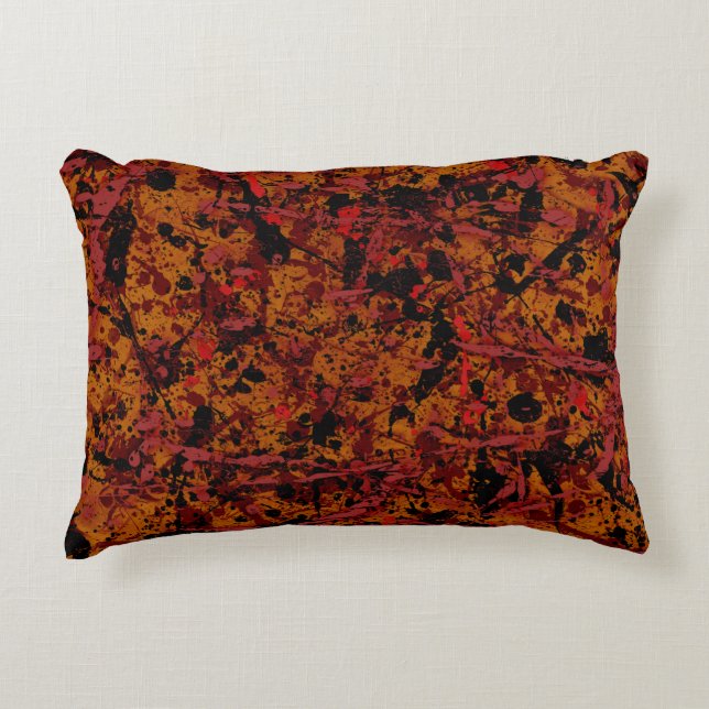 Commotion No. 1 Abstract Accent Pillow (Front)