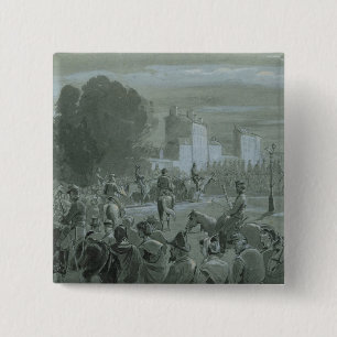 Communard Prisoners Escorted to Versailles, 1871 15 Cm Square Badge