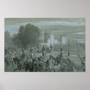 Communard Prisoners Escorted to Versailles, 1871 Poster