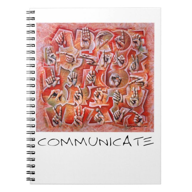 Communicate sign language notebook (Front)