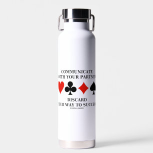 Communicate With Partner Discard Way To Success Water Bottle