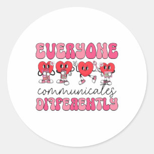 Communicates Candy Speech Language Pathologist Val Classic Round Sticker