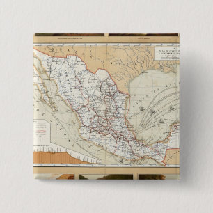Communication and Transportation of Mexico 15 Cm Square Badge