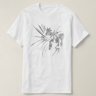 Communication Black White Abstract Tribal Tattoo T-Shirt