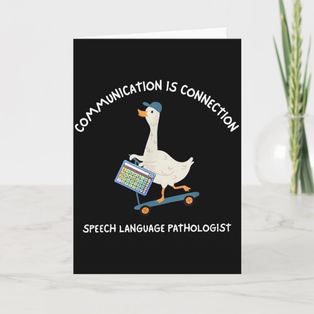 Communication Is Connection Speech Language Pathol Card (Front)