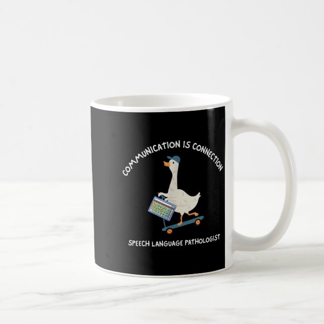 Communication Is Connection Speech Language Pathol Coffee Mug (Right)