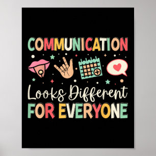 Communication Looks Different For Everyone Speech  Poster