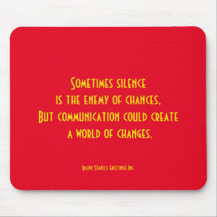 Communication Mouse Pad