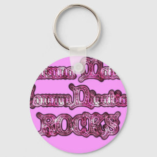 Communication Rocks Pink Hakuna Matata .png Key Ring